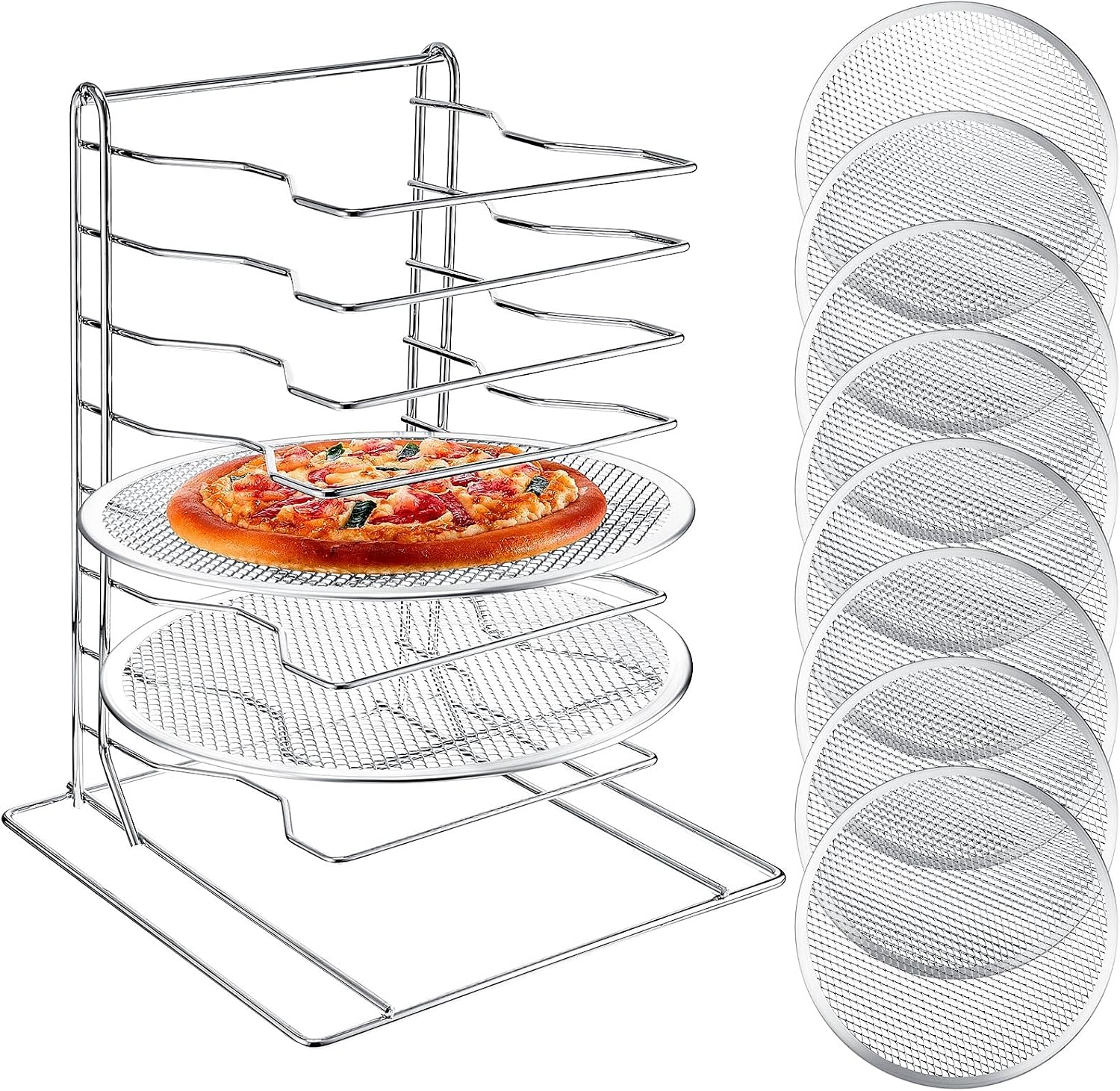 Commercial Kitchen Rack - Étagère à pizza à 8 niveaux
