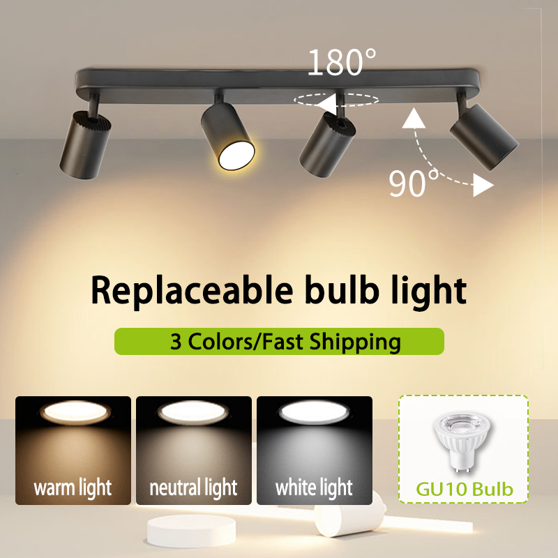 Commercial Kitchen Ceiling - GU10 LED éclairage sur rail projecteur