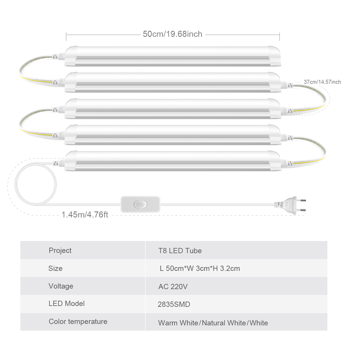 AC220V prise ue T8 LED Tube lu - Commercial Kitchen Ceiling avis et prix